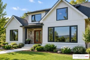 Modern home with Marvin Essential windows